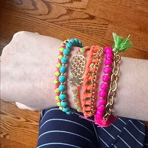 Vintage lily Pulitzer cluster bracelet